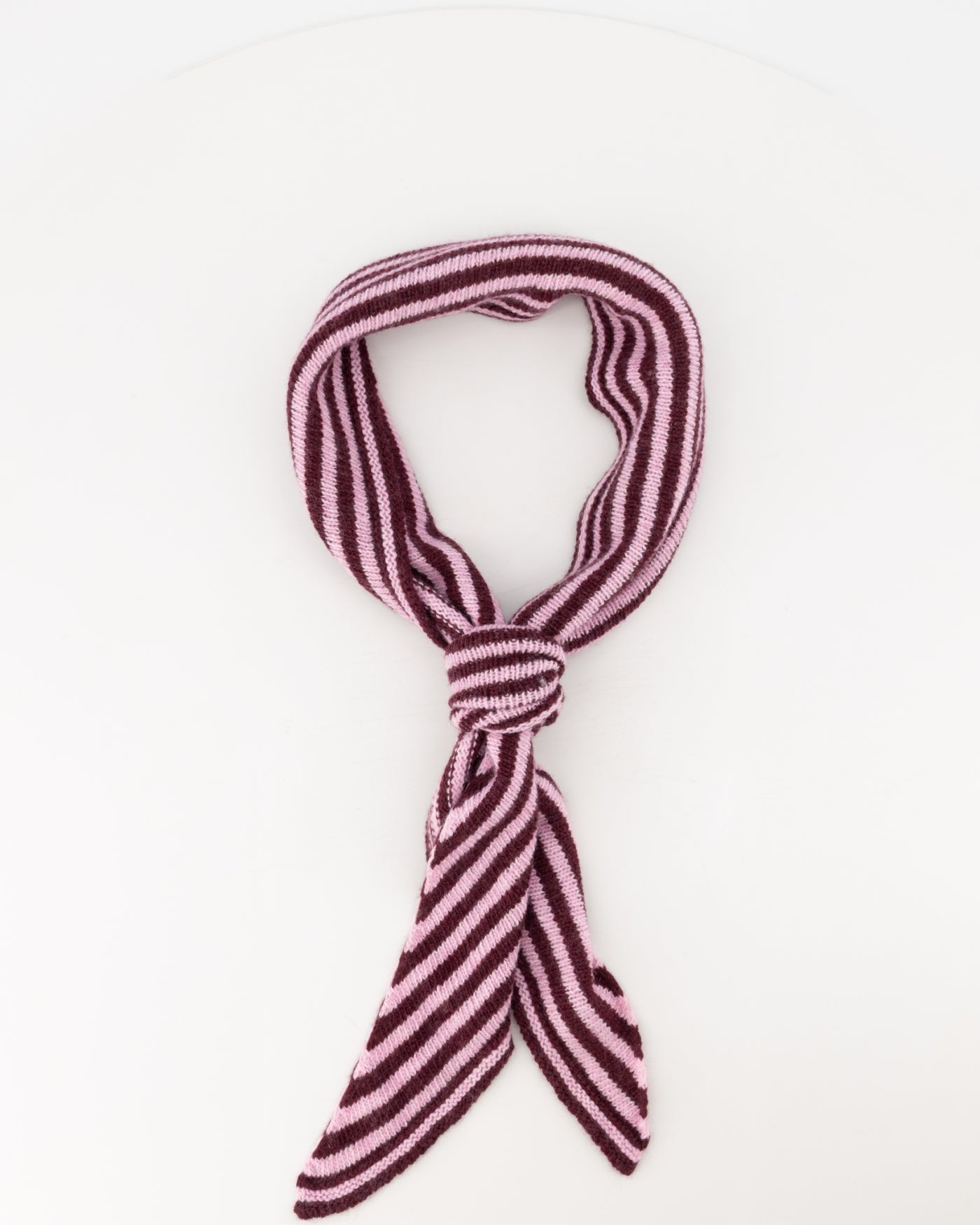 Sjaal Gestreept - Bordeaux/Roze