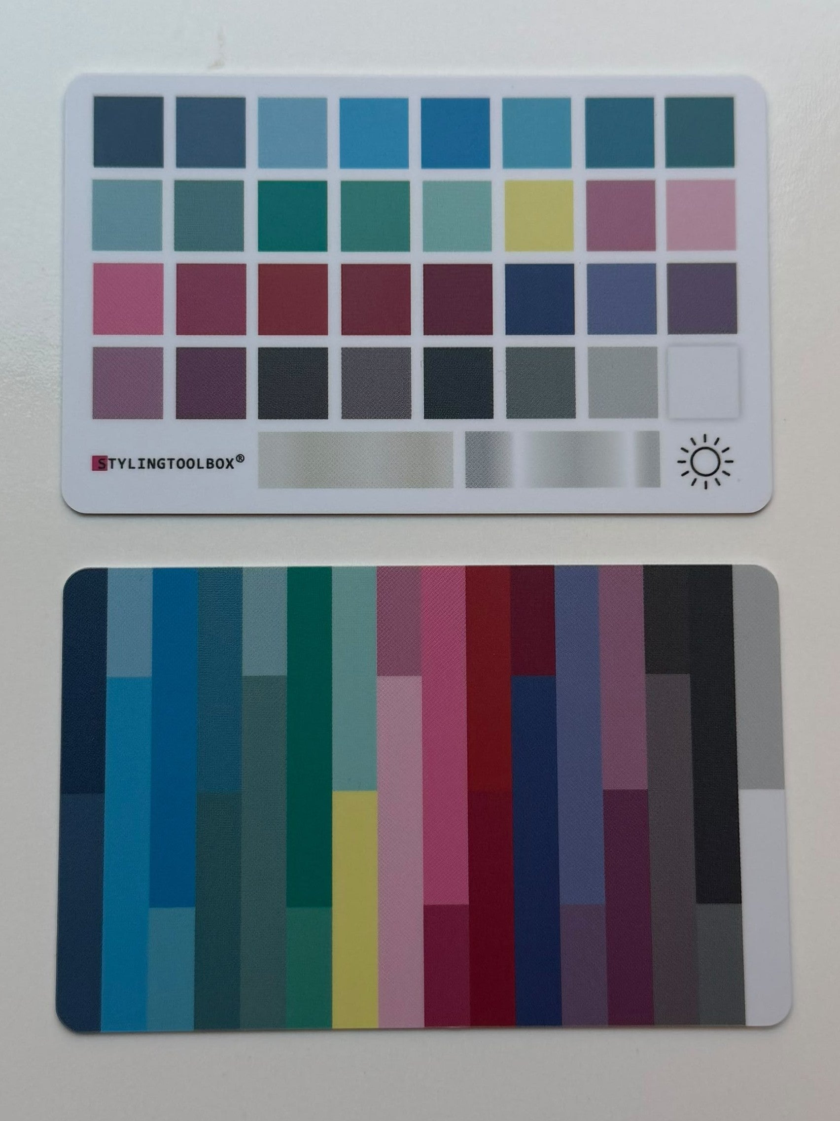 Kleurenkaart - Bright, Cool, Light, Soft en True Summer