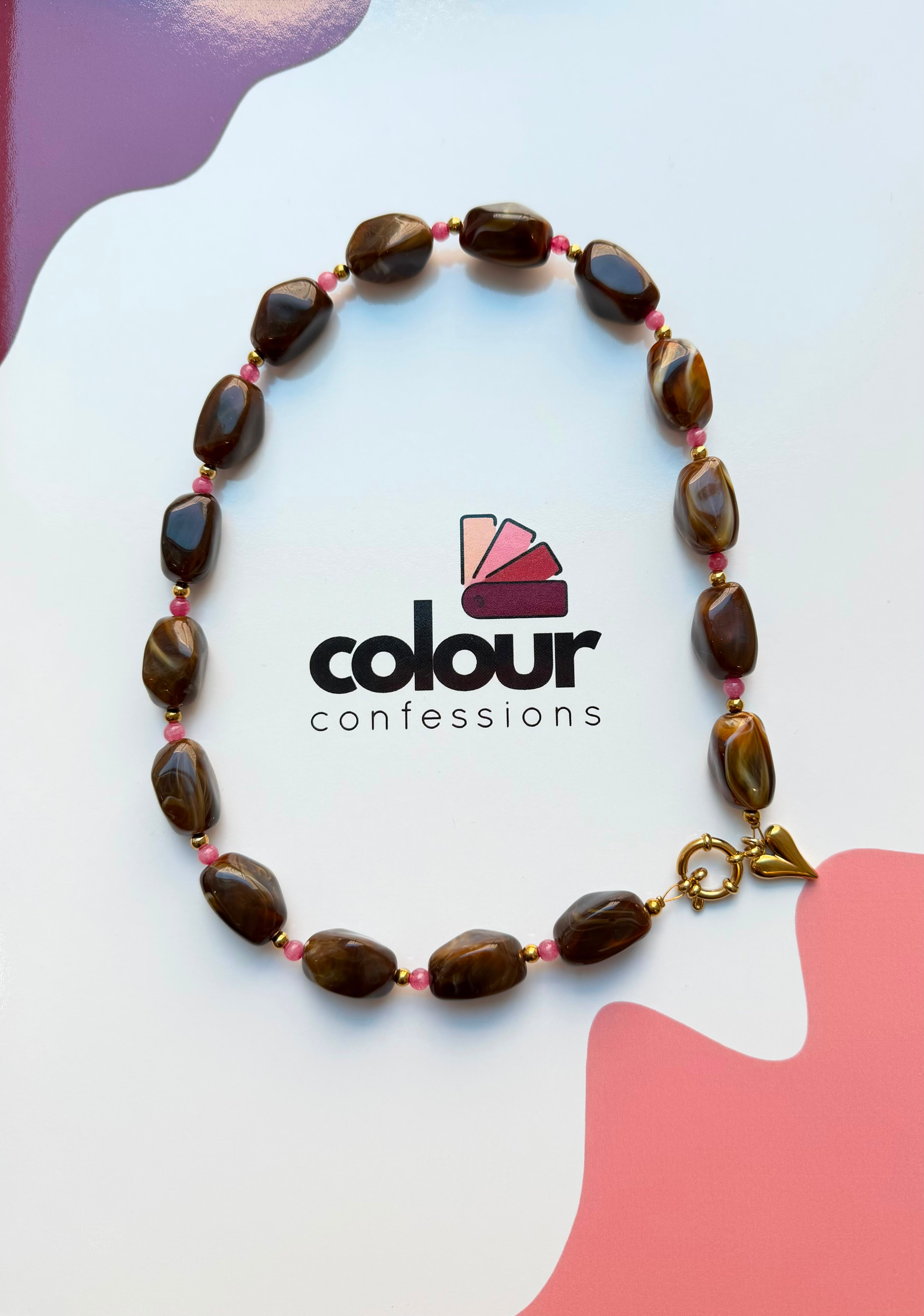 Ketting - Marmer Praline